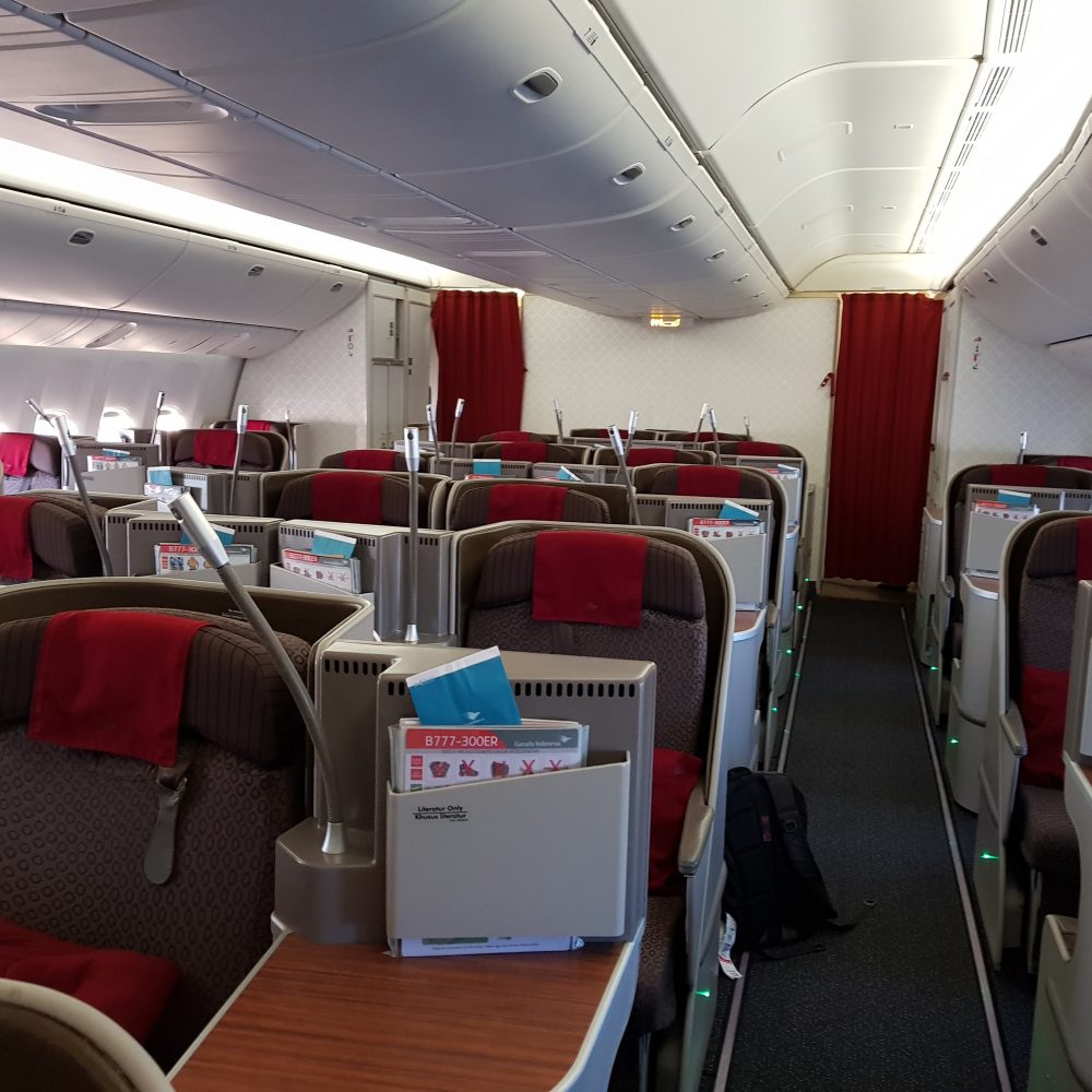 Garuda Indonesia 777-300 Business Class, Bali to Beijing