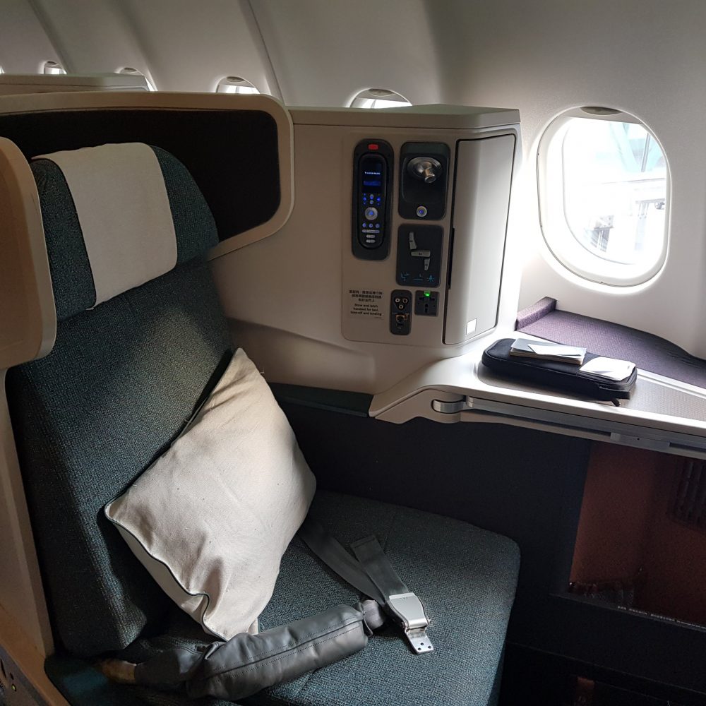 Cathay Pacific A330 Business Class, Beijing to Hong Kong